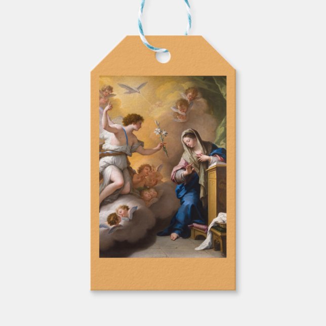 Étiquettes-cadeau L'Annonciation, Paolo de Matteis (Devant)