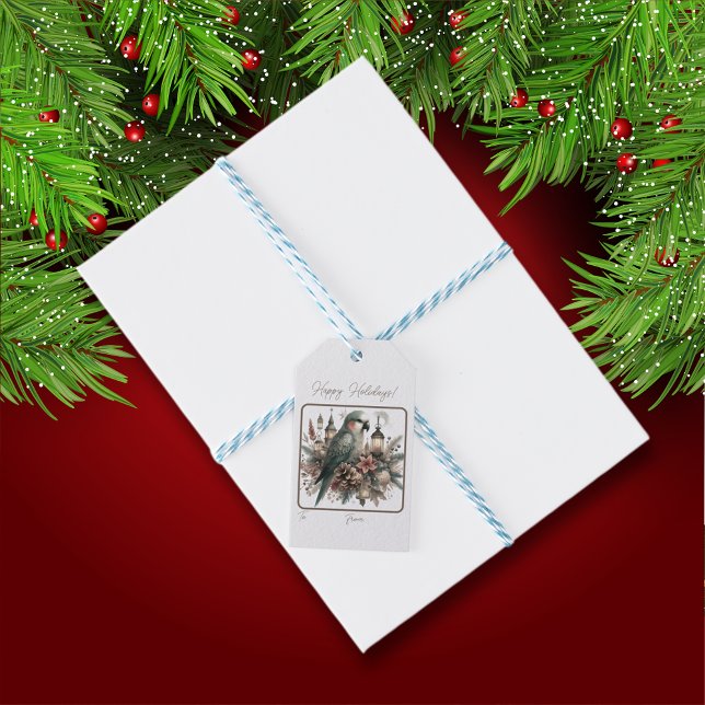 Étiquettes-cadeau Lanternes de perruques Noël (Créateur téléchargé)