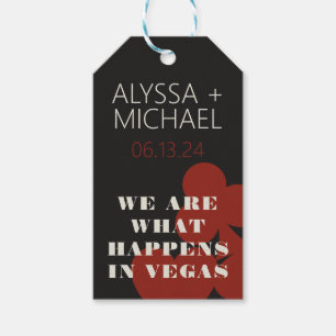 Étiquettes-cadeau Las Vegas Nous Sommes Ce Qui Se Passe Mariage Fave
