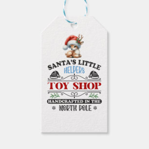 Étiquettes-cadeau L'Atelier des Petits Aides du Père Noël Noël