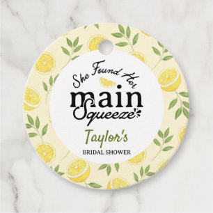 Étiquettes Cadeau Lavage de mariage au citron 