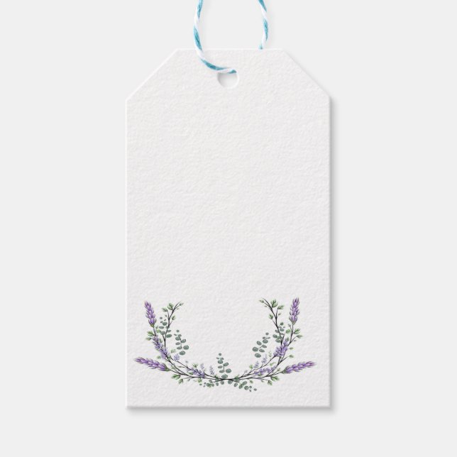 Étiquettes-cadeau Lavande et Eucalyptus (Devant)