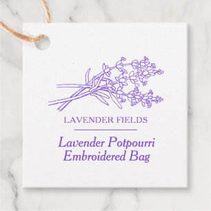 Étiquettes Cadeau Lavender potpourri produit barcode balise swing