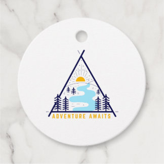 Étiquettes Cadeau L'aventure du camping