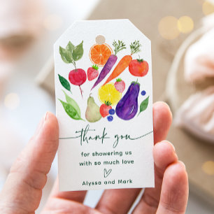 Étiquettes-cadeau Le Baby shower des fermiers cultivés localement