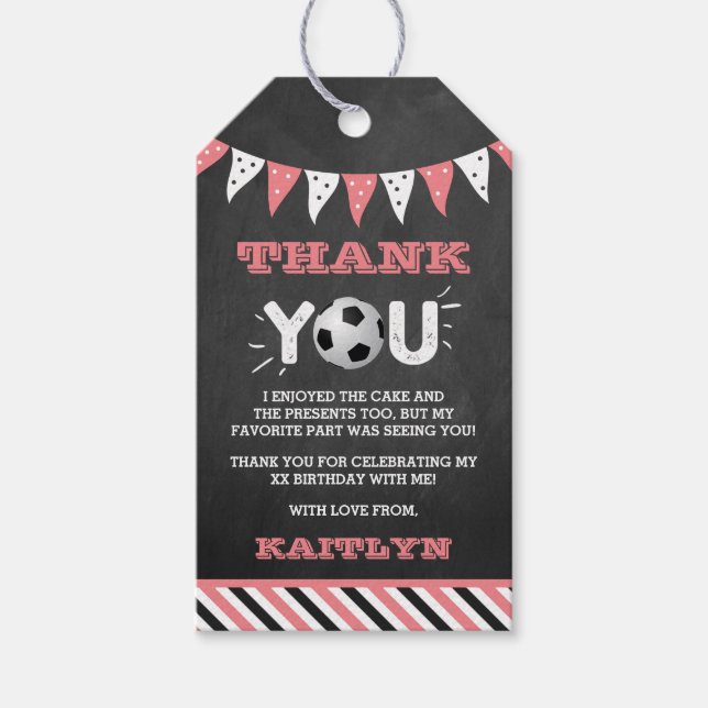 Étiquettes-cadeau Le Big One | Football 1er anniversaire (Devant)