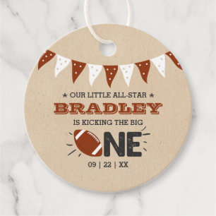 Étiquettes Cadeau Le Big One Football 1er anniversaire