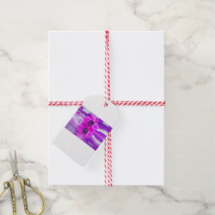 Étiquettes-cadeau Le bureau de Flora de fleur personnalisent des