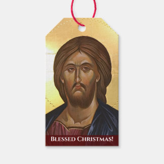 Étiquettes-cadeau Le Christ Tout-Puissant - Icône orthodoxe oriental