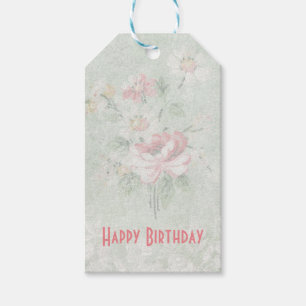 Étiquettes-cadeau Le joyeux anniversaire s'est fané conception