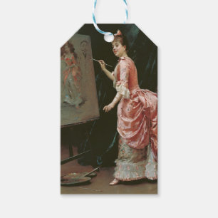 Étiquettes-cadeau Le mal du modèle (par Raimundo de Madrazo)
