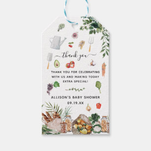 Étiquettes-cadeau Le marché des agriculteurs Baby shower Merci Fav