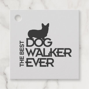 Étiquettes Cadeau Le Meilleur Promeneur de Chien Jamais Cadeau Sil