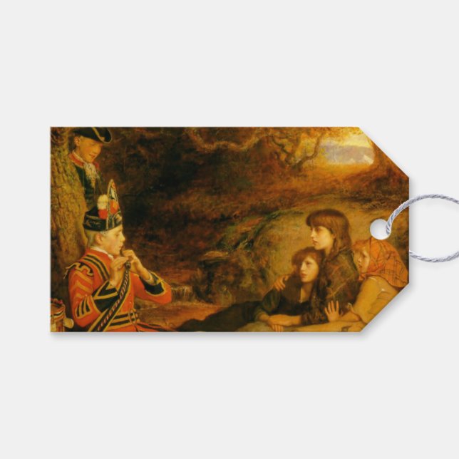 Étiquettes-cadeau Le Piper (par John Everett Millais) (Devant (Horizontal))