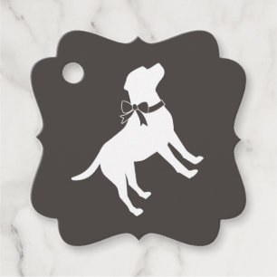 Étiquettes Cadeau Le thème du chien du Labrador Baby shower Neutre s