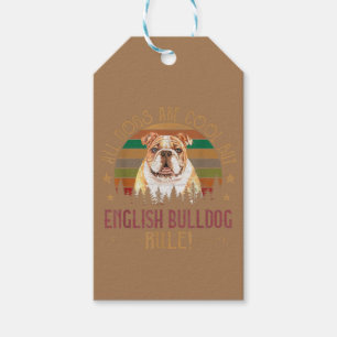 Étiquettes-cadeau Les Chiens Sont Cool Mais Les Curs De Bulldog Angl