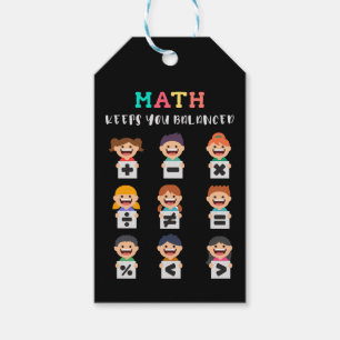 Étiquettes-cadeau Les maths vous gardent en équilibre