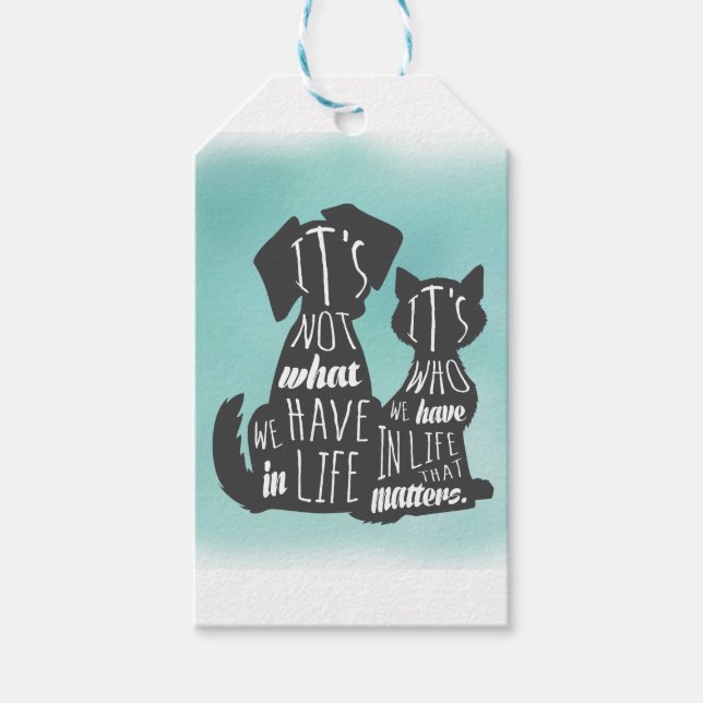 Étiquettes-cadeau Les meilleures légendes des amis des chats et des  (Devant)