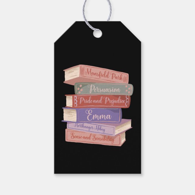 Étiquettes-cadeau Les romans de Jane Austen V (Devant)
