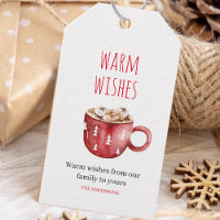 Les souhaits chauds | Tags cadeaux de Noël