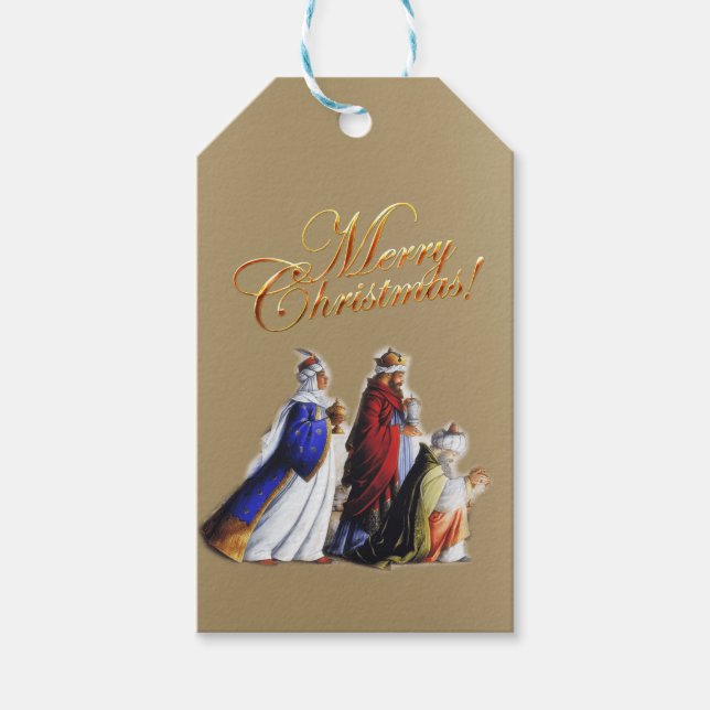 Étiquettes-cadeau Les Trois Cadeaux de Porte (Devant)