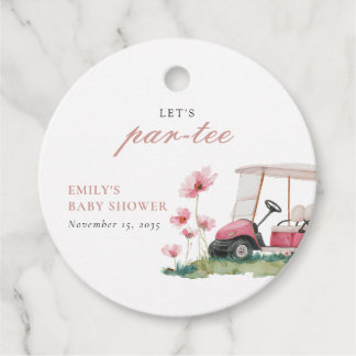 Étiquettes Cadeau Let's Par-tee Golf Baby Shower