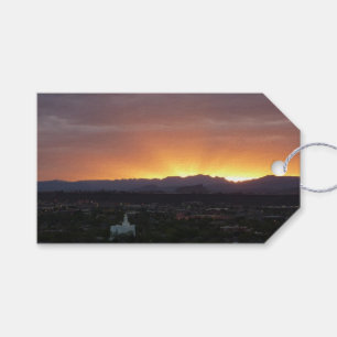 Étiquettes-cadeau Lever de soleil sur le paysage de St. George Utah