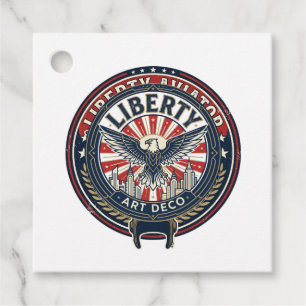 Étiquettes Cadeau Liberty Aviator Patriotique Patriotique Aviation V