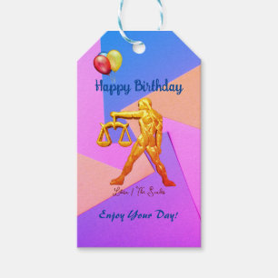 Étiquettes-cadeau Libra Birthday 23 septembre - 22 octobre