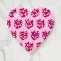 Étiquettes Cadeau Libra Zodiac Coquette Coeur gâteau d'anniversaire