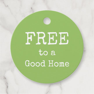 Étiquettes Cadeau LIBRE à une bonne maison Texte simple