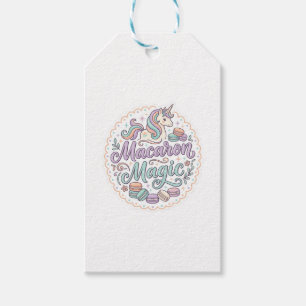 Étiquettes-cadeau Licorne Macaron Magie T-Shirt Fantaisiste Design_1