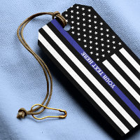 Ligne Bleue Mince - Drapeau Américain