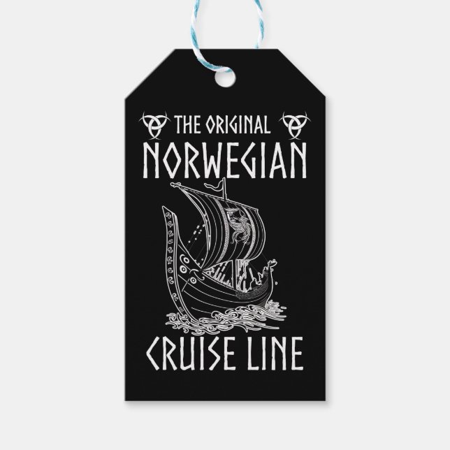 Étiquettes-cadeau Ligne de croisière norvégienne d'origine - Voyage  (Devant)