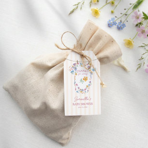 Étiquettes-cadeau Ligne de vêtements Baby In Bloom pour Baby Shower