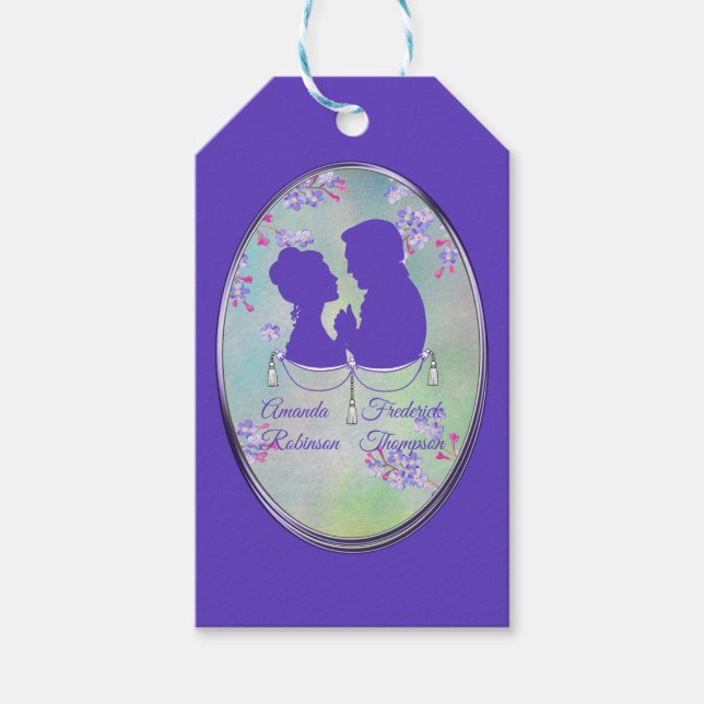Étiquettes-cadeau Lilac Lavender Mariage (Devant)