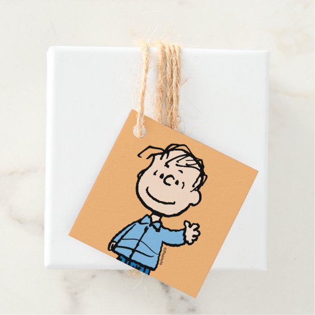 Étiquettes Cadeau Linus Waving (En situation)