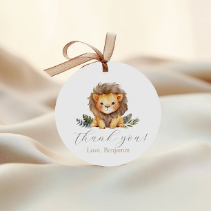 Étiquettes Cadeau Lion Wild One Birthday Favoriser Tags