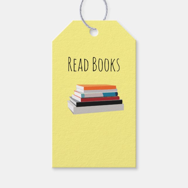 Étiquettes-cadeau Lire des livres Lover livre personnalisé (Devant)
