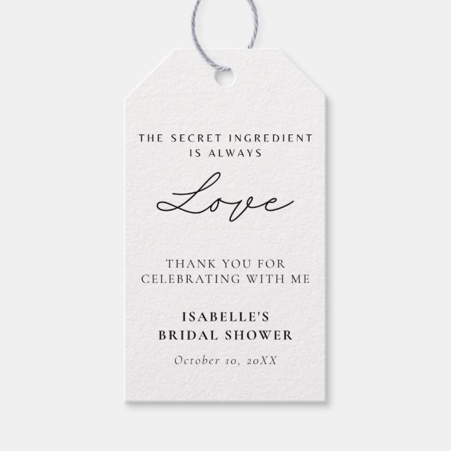 Étiquettes-cadeau Liste de mariage : Cuisine (Devant)