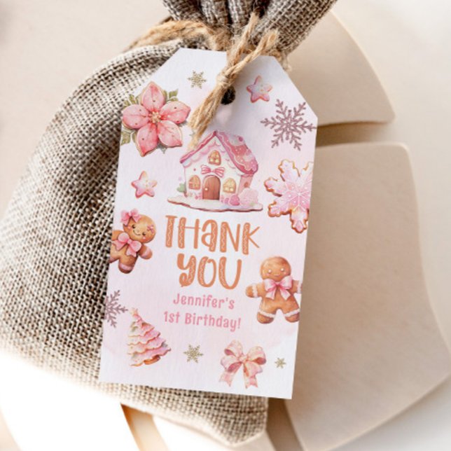 Étiquettes-cadeau Little Cookie Christmas Birthday Thank you (Créateur téléchargé)