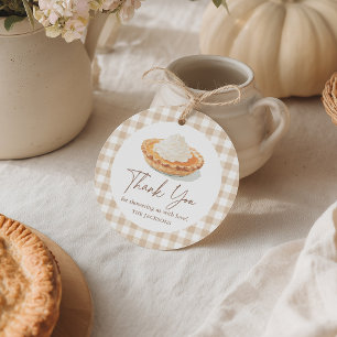 Étiquettes Cadeau Little Cutie Pie Rustique Baby shower Automne