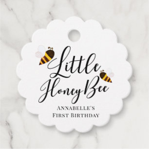 Étiquettes Cadeau Little Honey Bee Anniversaire Merci Favoriser Tags