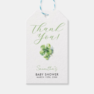 Étiquettes-cadeau Little Lucky Charm est en chemin Baby shower