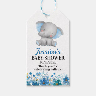Étiquettes-cadeau Little Peanut Elephant Boy Baby shower Invité Favo