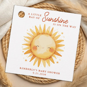 Étiquettes Cadeau Little Ray of Sunshine Boho mignon Baby shower sol