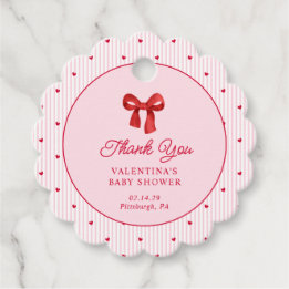 Étiquettes Cadeau Little Sweetheart Valentine Coquette