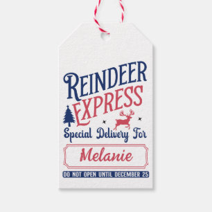 ÉTIQUETTES-CADEAU LIVRAISON SPÉCIALE DE L'EXPRESS DE RÉINSERT