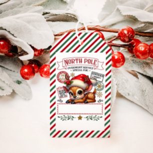 Étiquettes-cadeau Livraison spéciale Noël de Père Noël