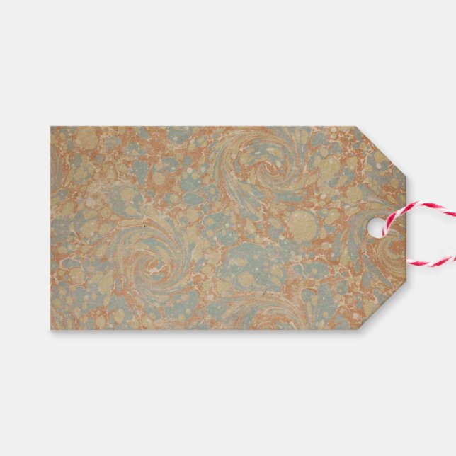 Étiquettes-cadeau Livre Motif antique I (Devant (Horizontal))